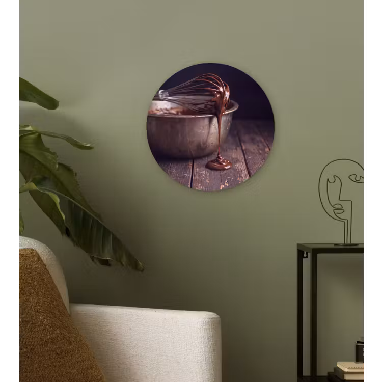 Wandcirkel - Glas - Chocolade - Beslag - Eten — 3