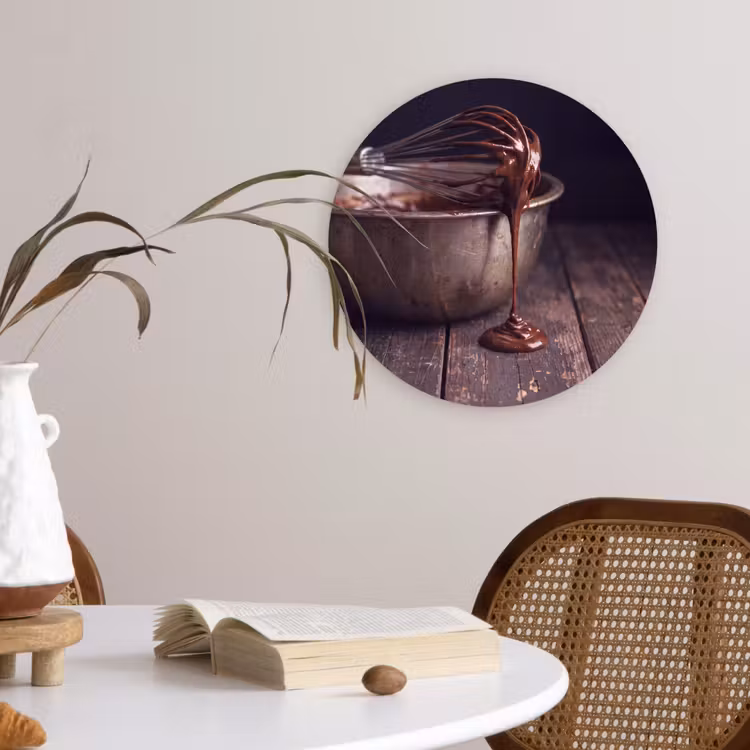Wandcirkel - Glas - Chocolade - Beslag - Eten — 4
