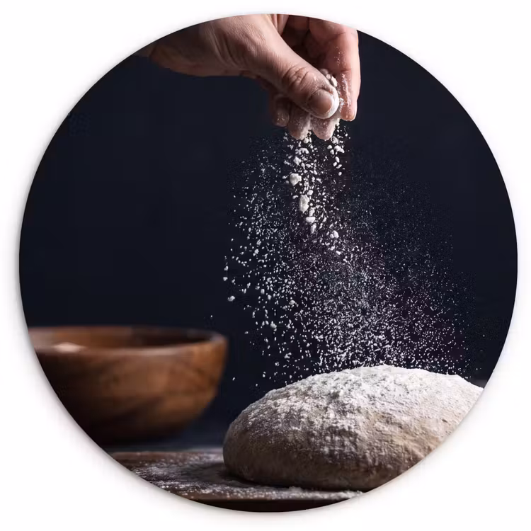 Wandcirkel - Glas - Deeg - Hand - Bakken — 1