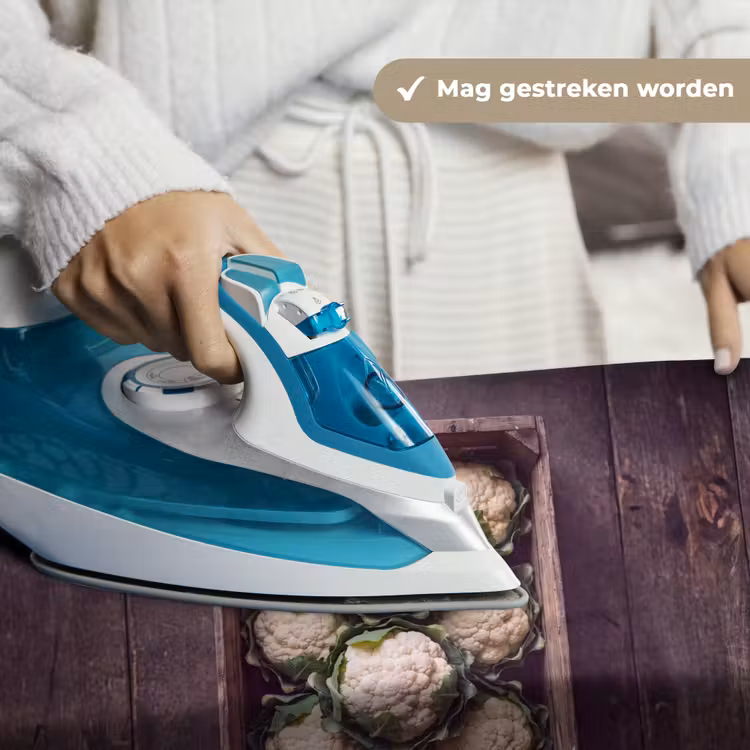 Wandkleed - Bloemkool - Houten kist — 6