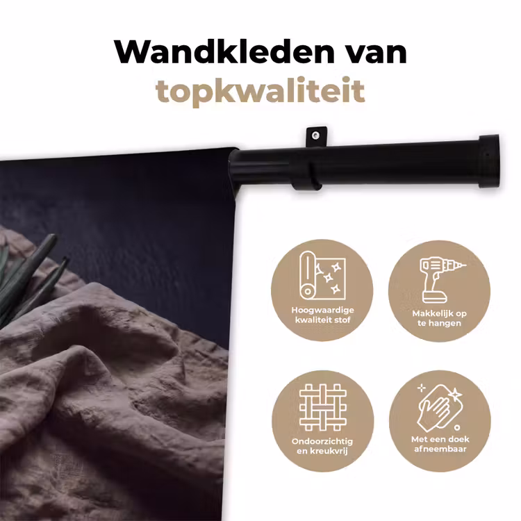 Wandkleed - Eten - Lepel - Rustiek — 3