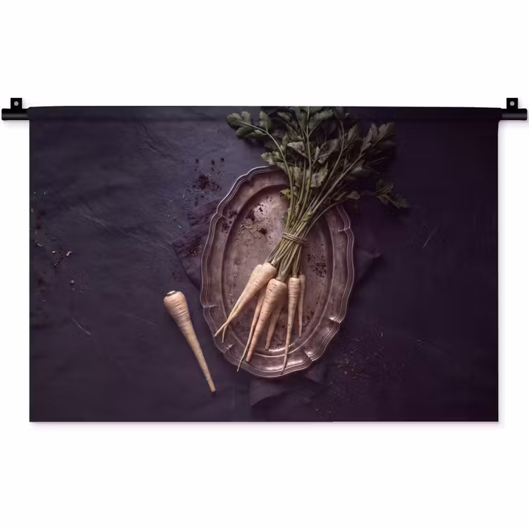 Wandkleed - Groenten - Still-leven - Donker — 1