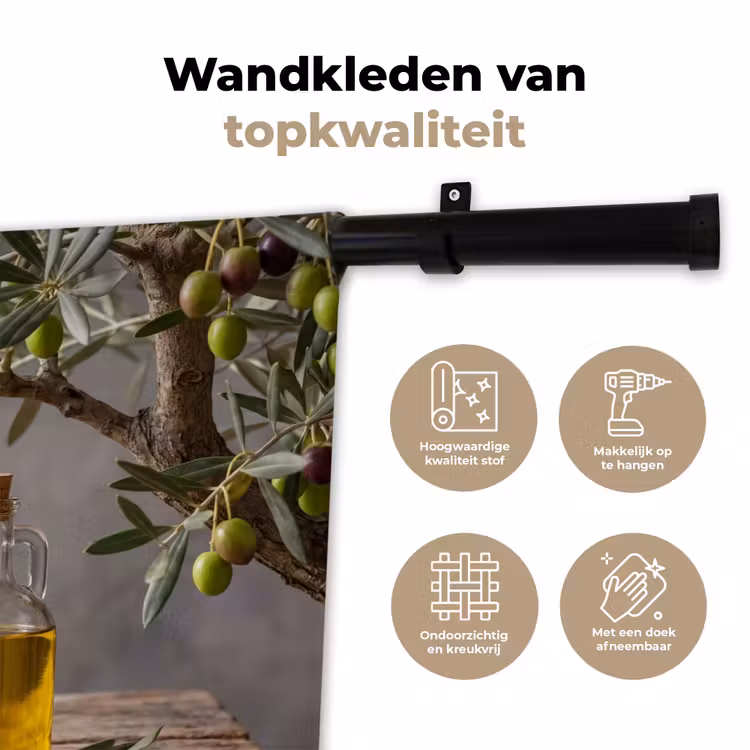 Wandkleed - Olijfboom - Olijven - Natuur — 3