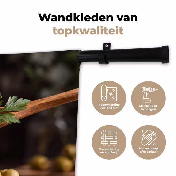 Wandkleed - Olijven - Olijfolie - Eten — 3