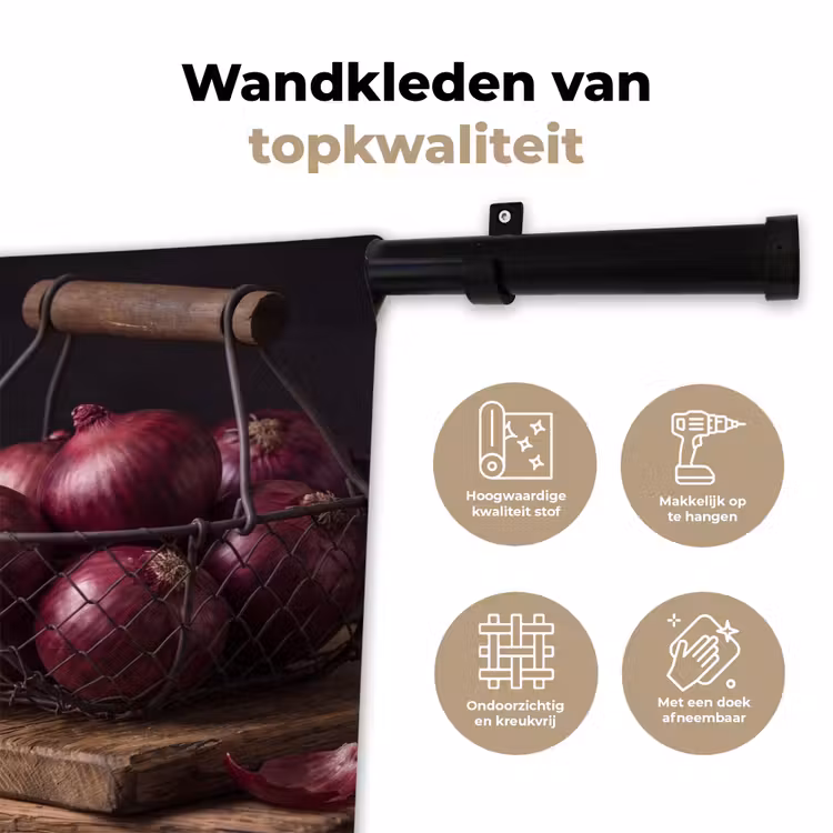 Wandkleed - Ui - Eten - Rustiek — 3