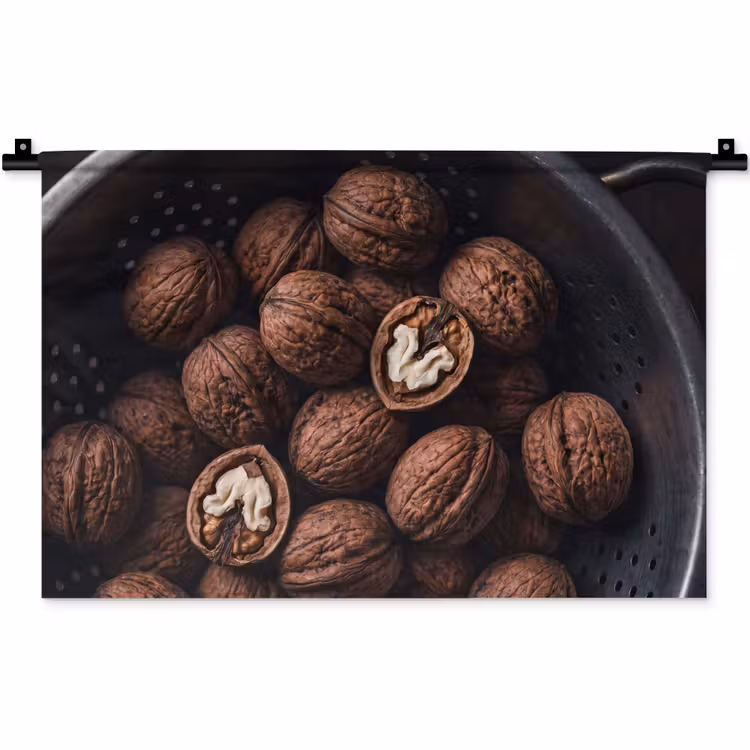 Wandkleed - Walnoot - Eten - Donker — 1