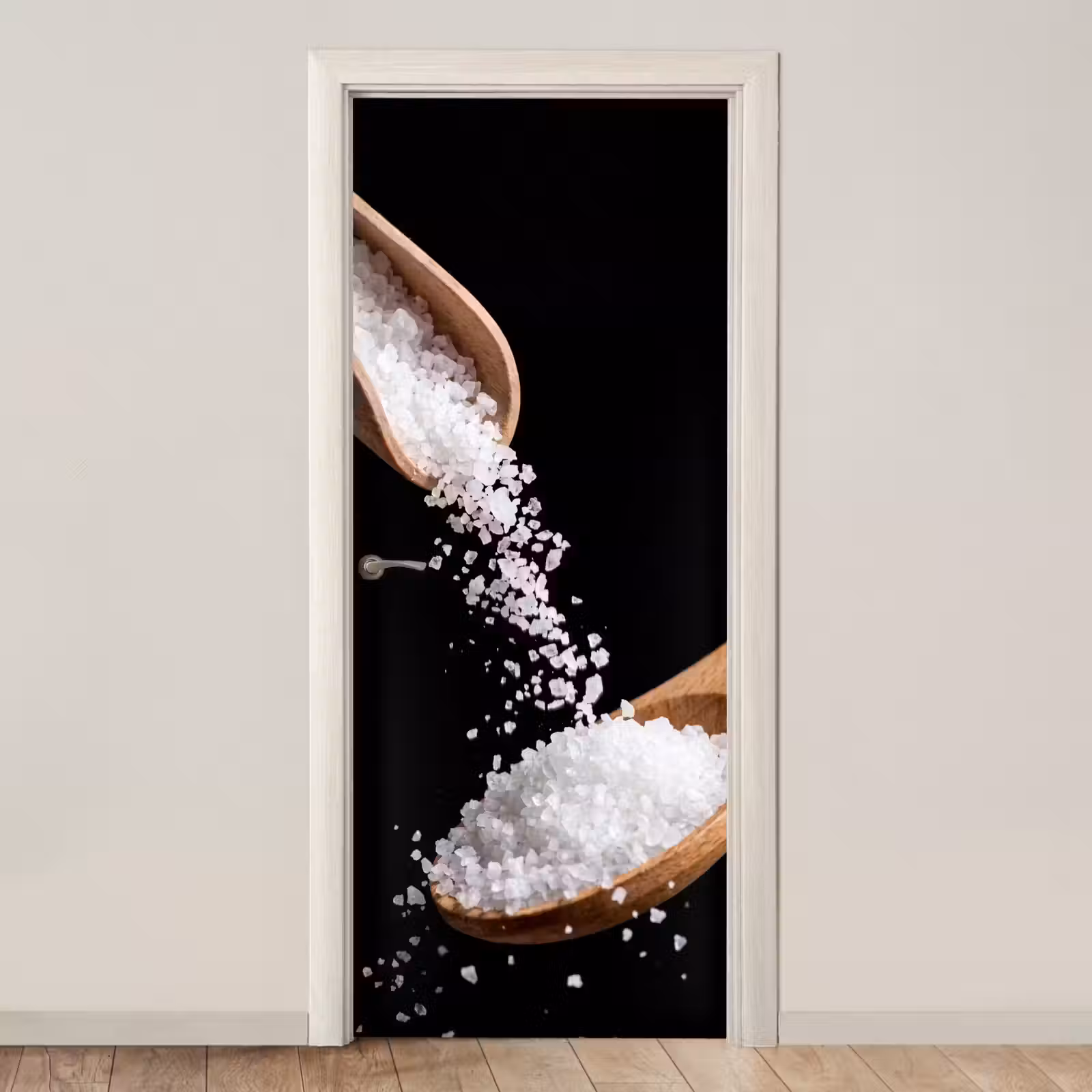 Deursticker - Eten - Zout - Hout — 1