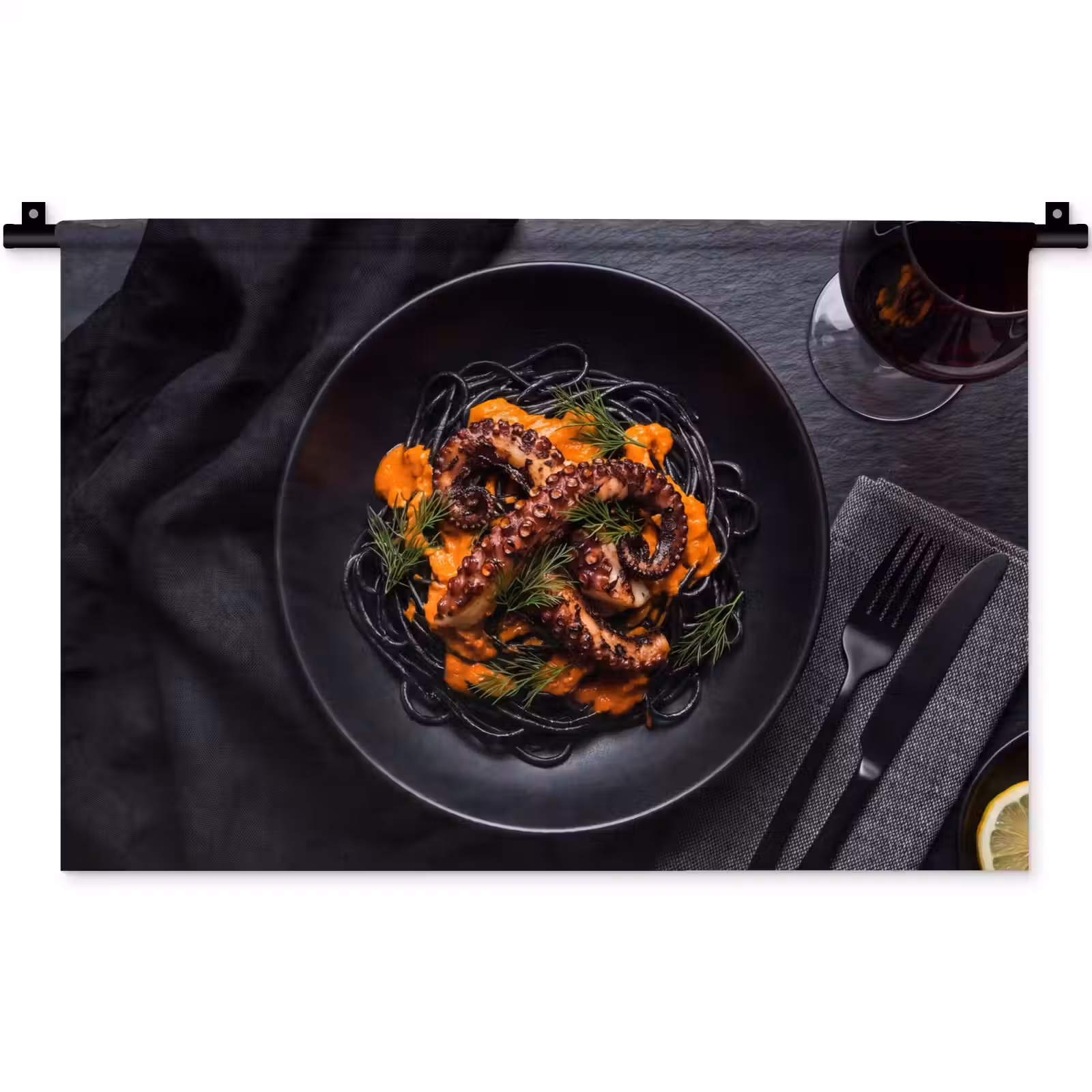 Wandkleed - Eten - Octopus - Modern — 1