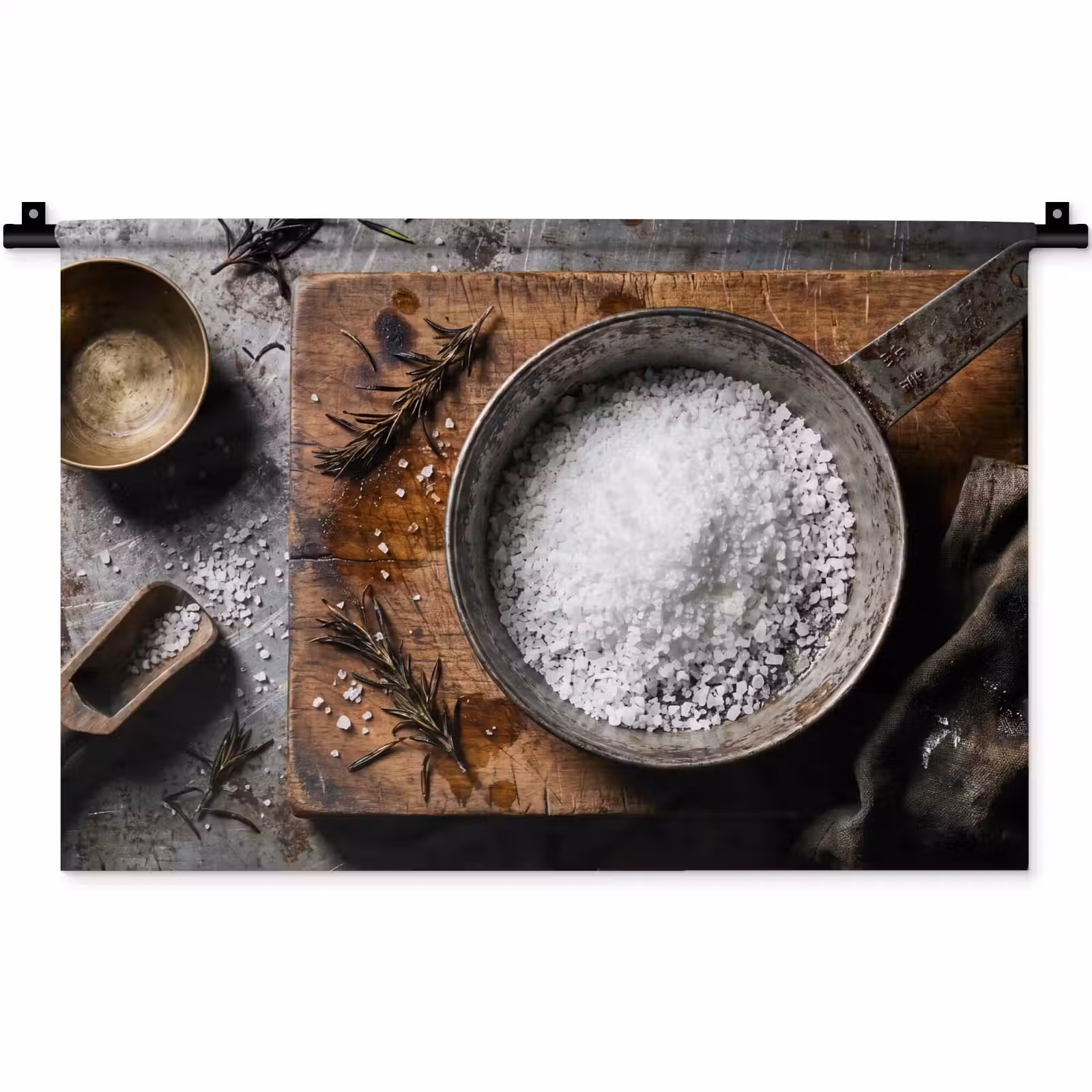 Wandkleed - Zout - Keuken - Rustiek — 1