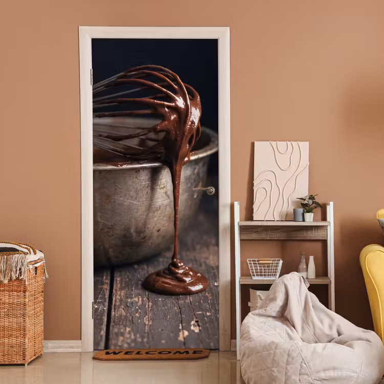 Deursticker - Chocolade - Beslag - Eten — 2