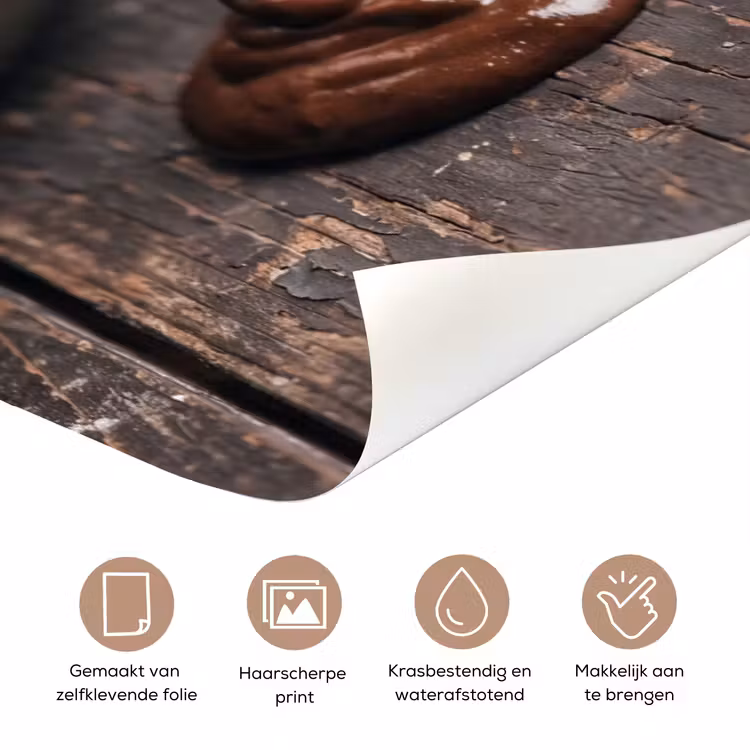 Deursticker - Chocolade - Beslag - Eten — 3