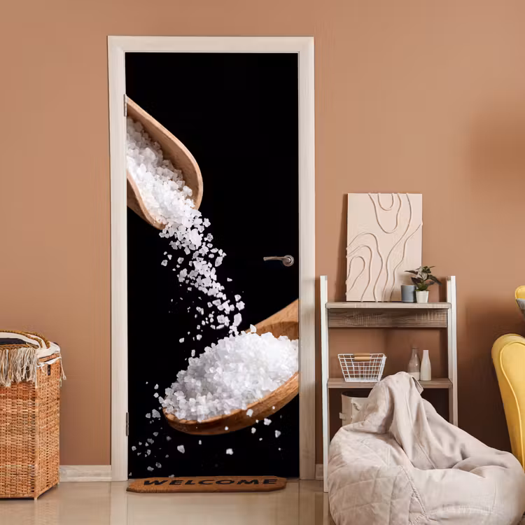 Deursticker - Eten - Zout - Hout — 2