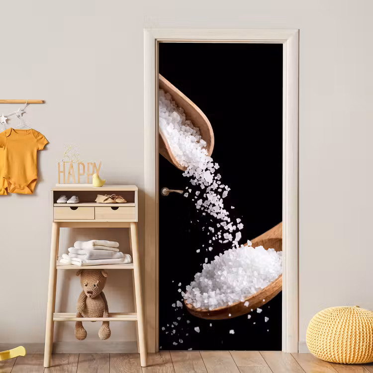 Deursticker - Eten - Zout - Hout — 6