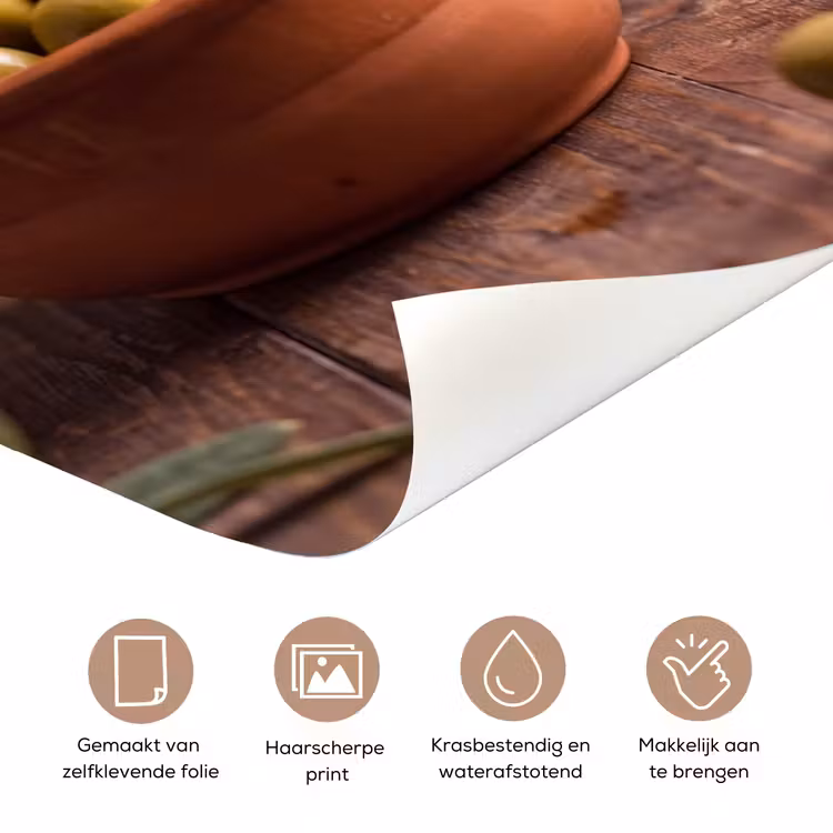 Deursticker - Olijven - Olijfolie - Eten — 3