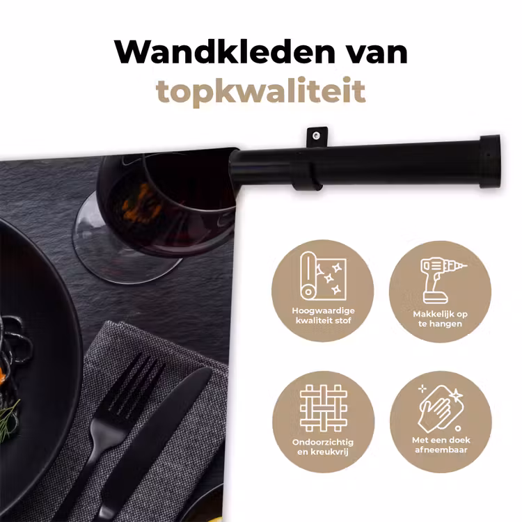 Wandkleed - Eten - Octopus - Modern — 3