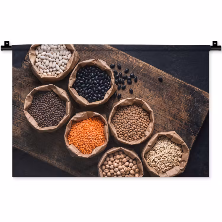 Wandkleed - Eten - Zakjes - Voeding — 1