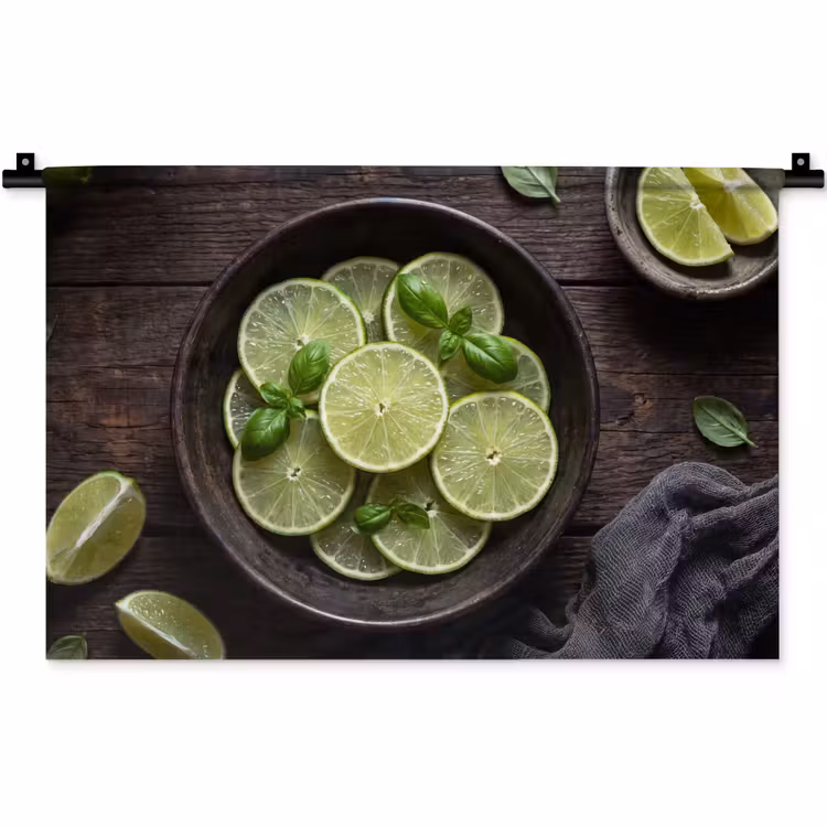 Wandkleed - Fruit - Groen - Eten — 1