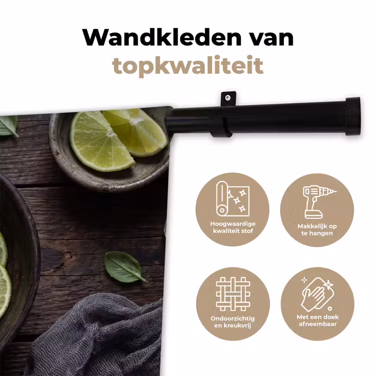 Wandkleed - Fruit - Groen - Eten — 3
