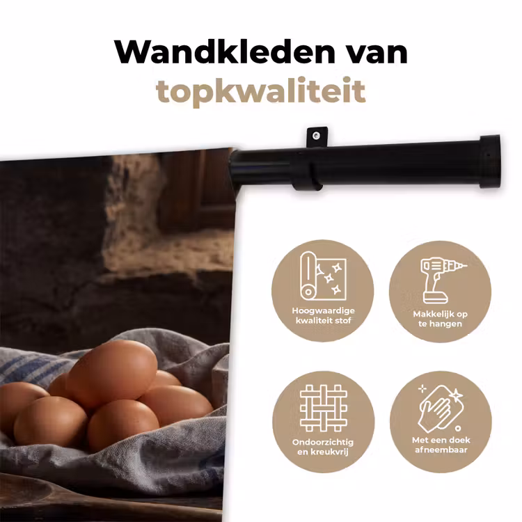 Wandkleed - Meel - Eieren - Eten — 3