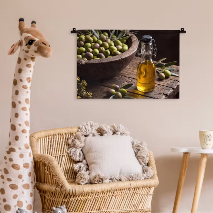Wandkleed - Olijven - Eten - Rustiek — 5