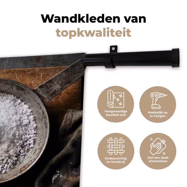 Wandkleed - Zout - Keuken - Rustiek — 3