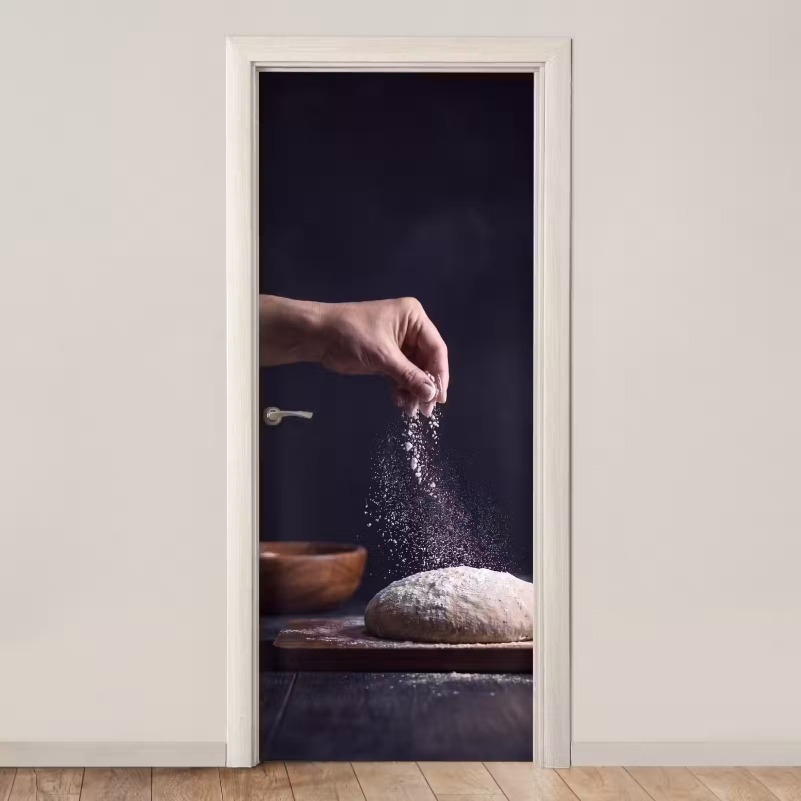 Deursticker - Deeg - Hand - Bakken — 1