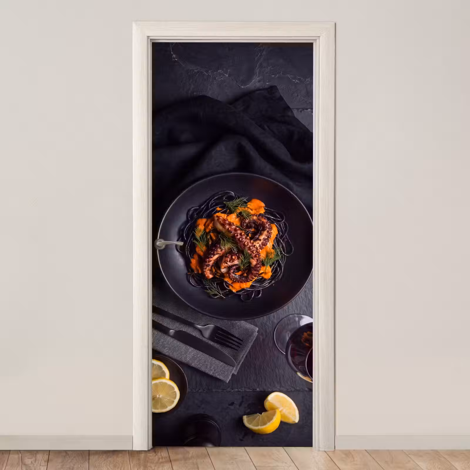 Deursticker - Eten - Octopus - Modern — 1