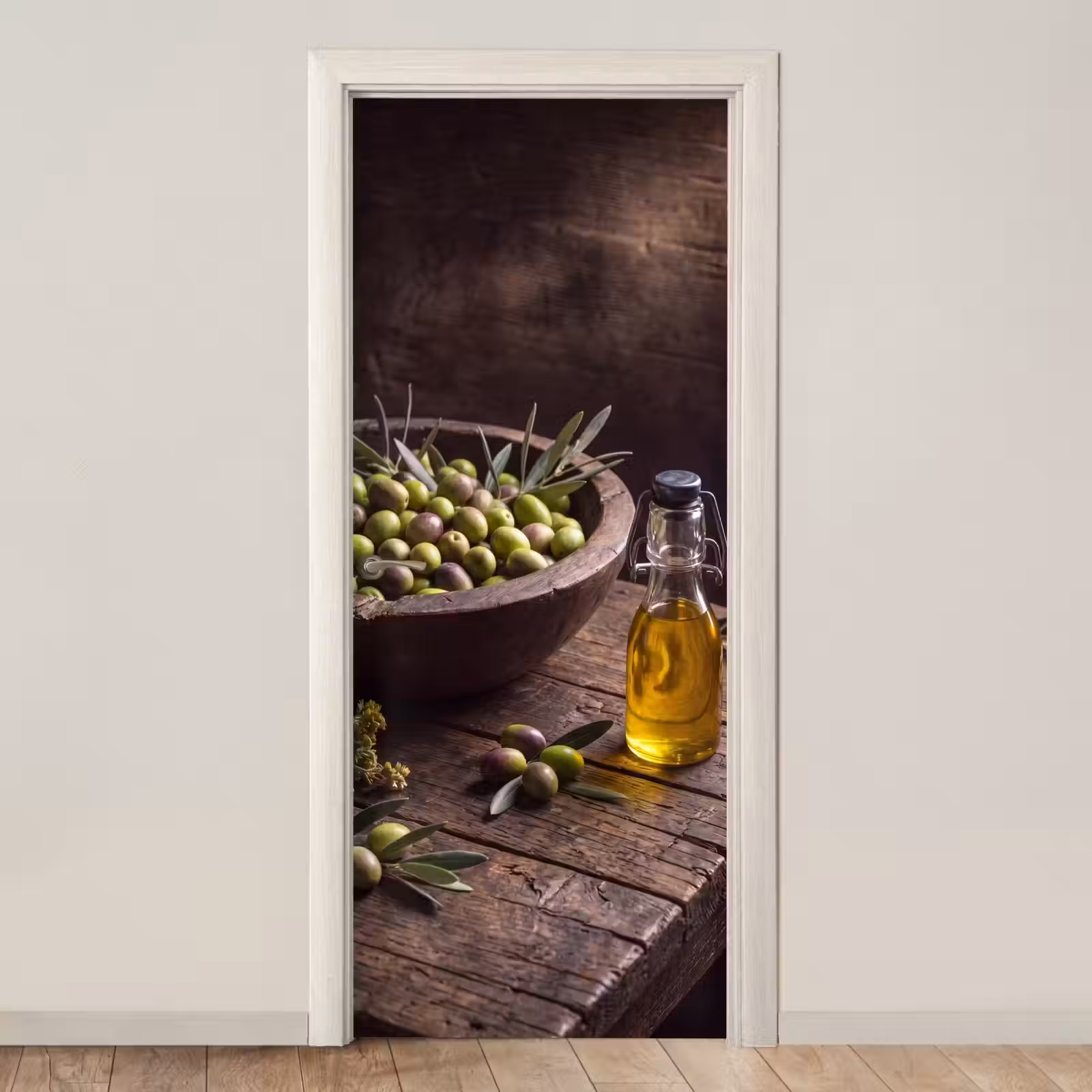 Deursticker - Olijven - Eten - Rustiek — 1