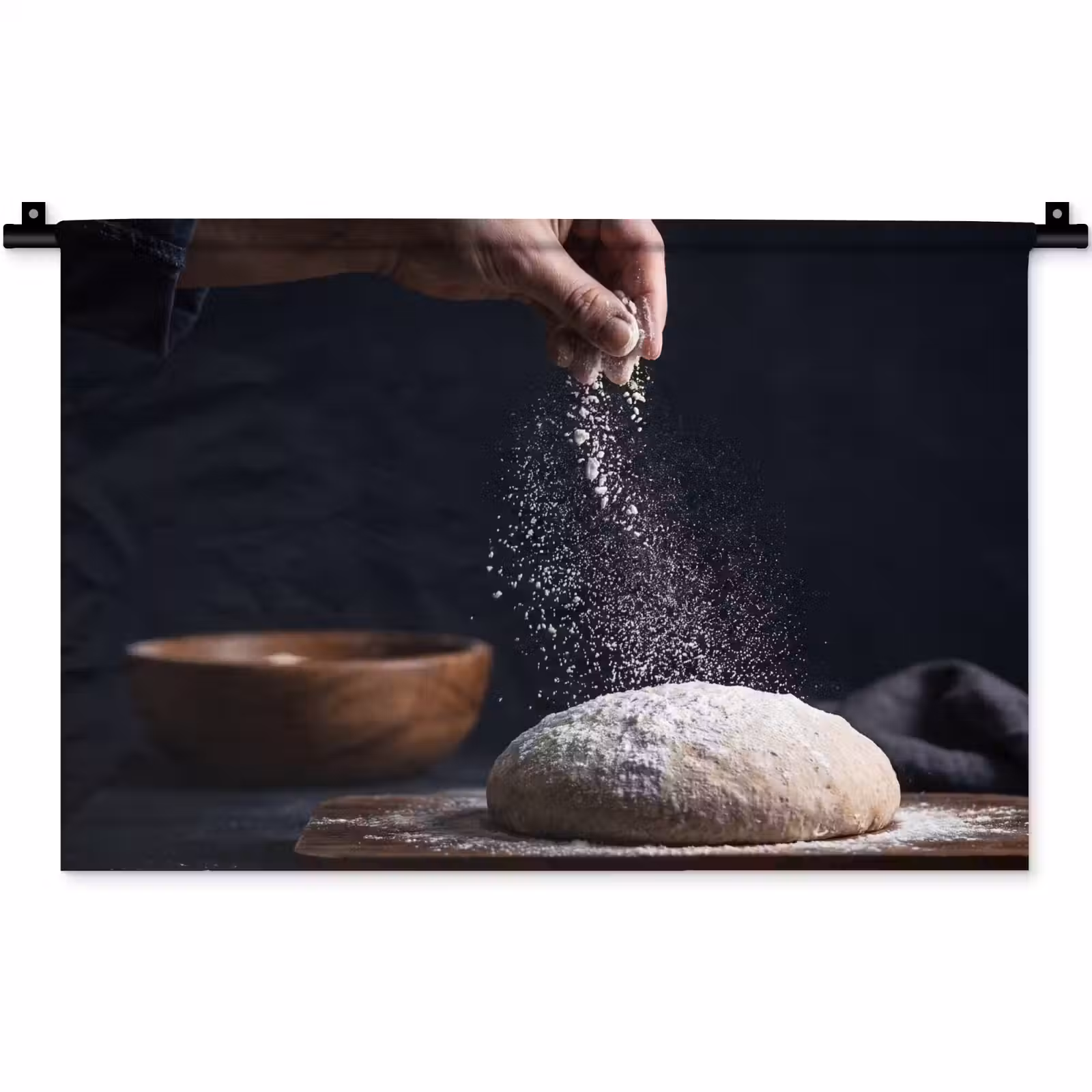 Wandkleed - Deeg - Hand - Bakken — 1