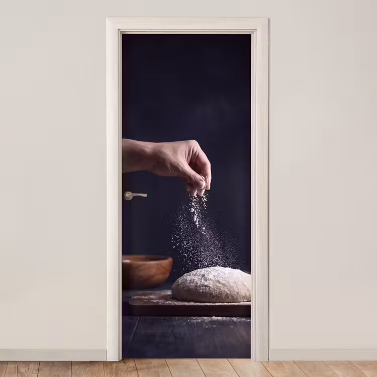 Deursticker - Deeg - Hand - Bakken — 1
