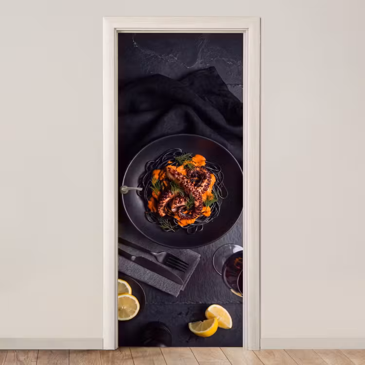Deursticker - Eten - Octopus - Modern — 1