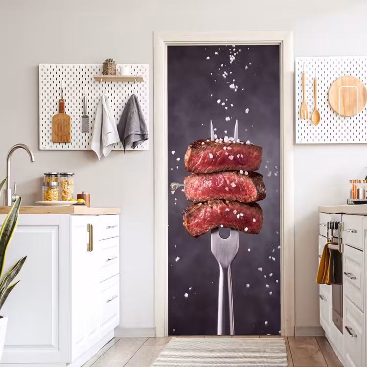 Deursticker - Eten - Vlees - Zout — 7