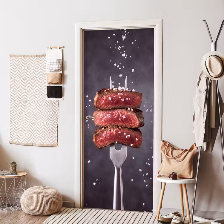 Deursticker - Eten - Vlees - Zout — 8