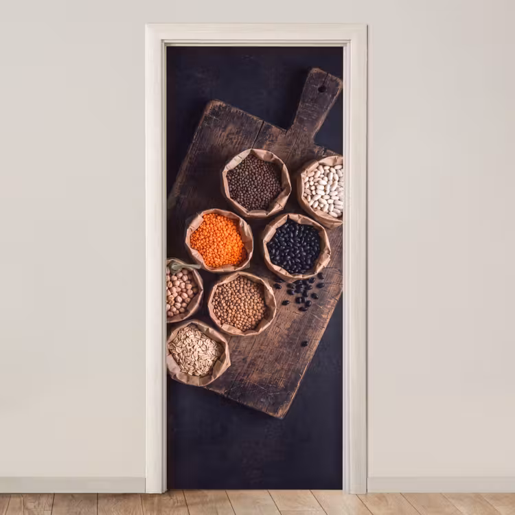 Deursticker - Eten - Zakjes - Voeding — 1