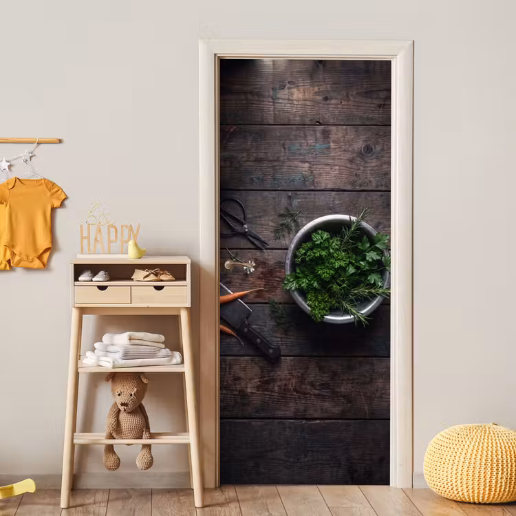 Deursticker - Groenten - Hout - Eten — 6