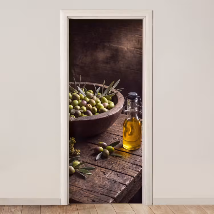 Deursticker - Olijven - Eten - Rustiek — 1