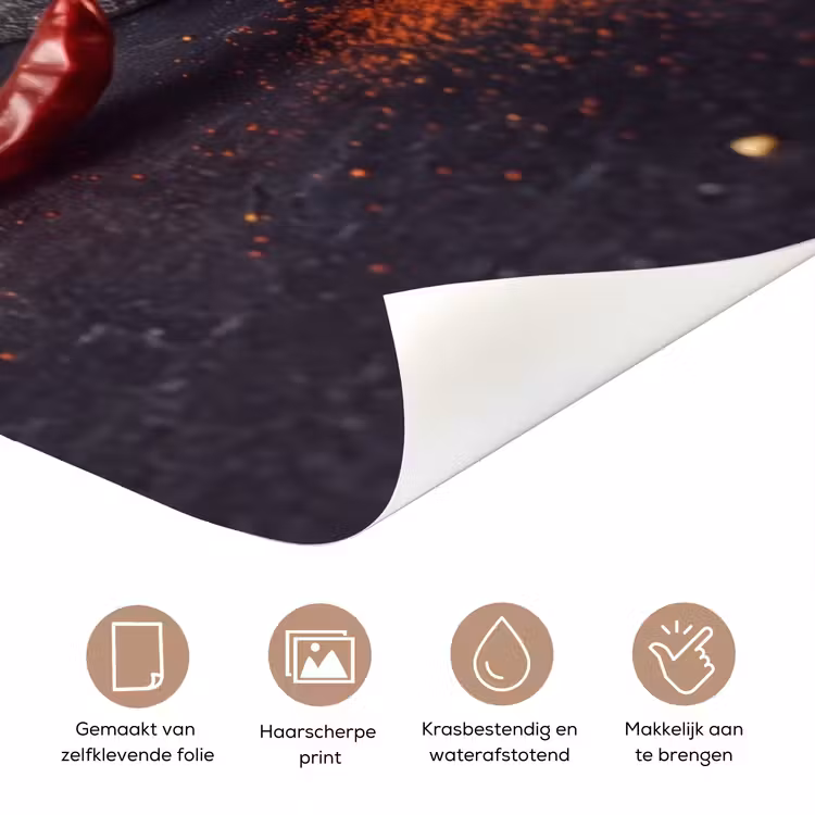 Deursticker - Specerijen - Vijzel - Rood — 3