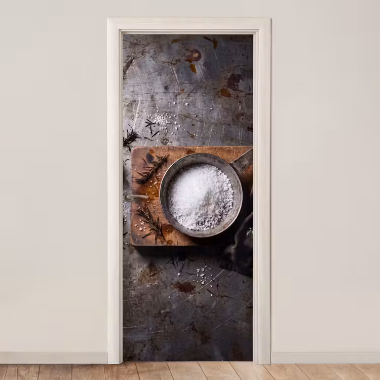 Deursticker - Zout - Keuken - Rustiek — 1