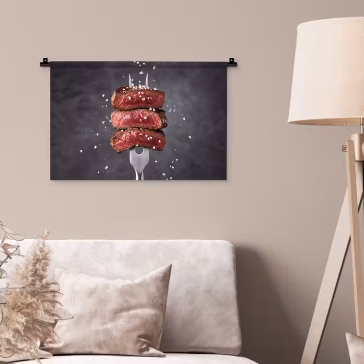 Wandkleed - Eten - Vlees - Zout — 2