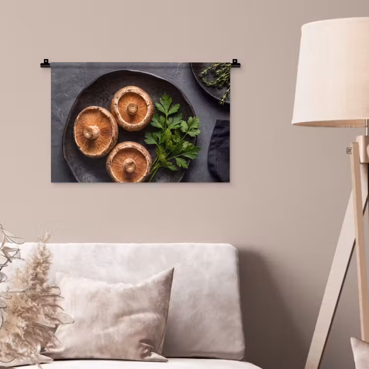 Wandkleed - Paddestoelen - Kruiden - Eten — 2