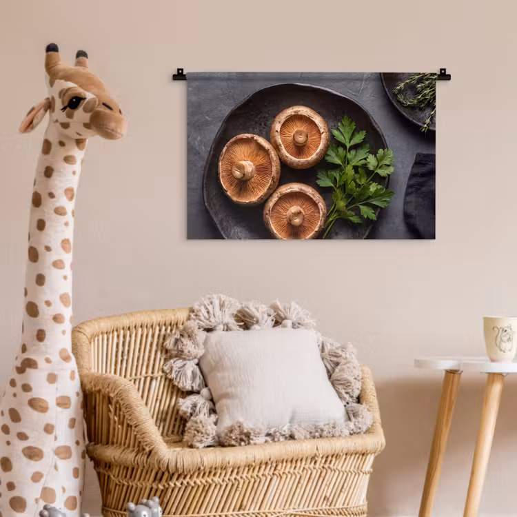 Wandkleed - Paddestoelen - Kruiden - Eten — 5