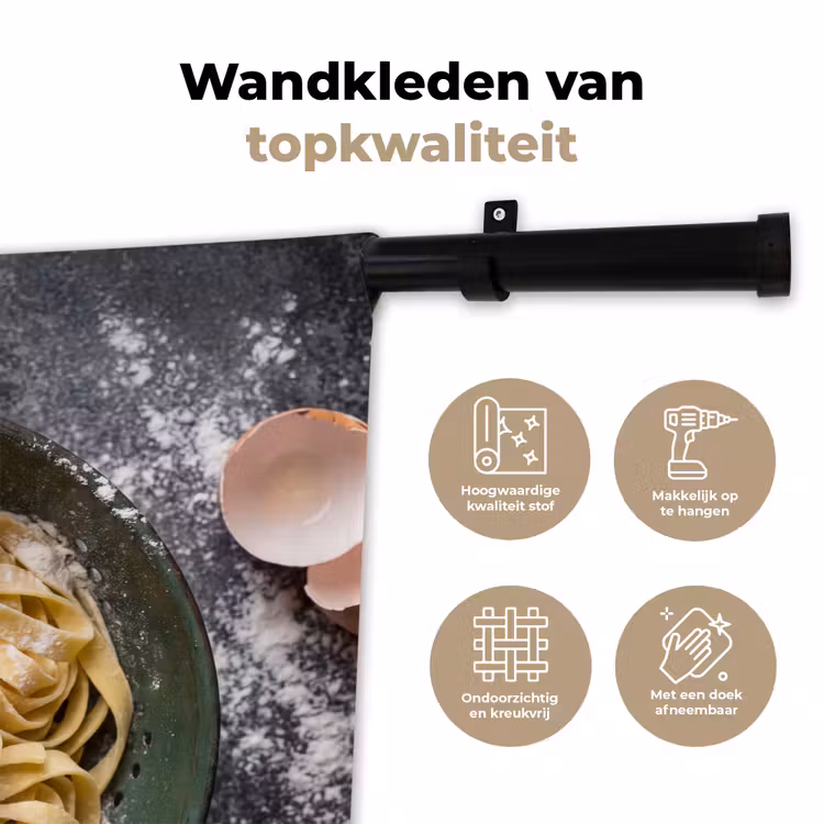 Wandkleed - Pasta - Keuken - Eten — 3