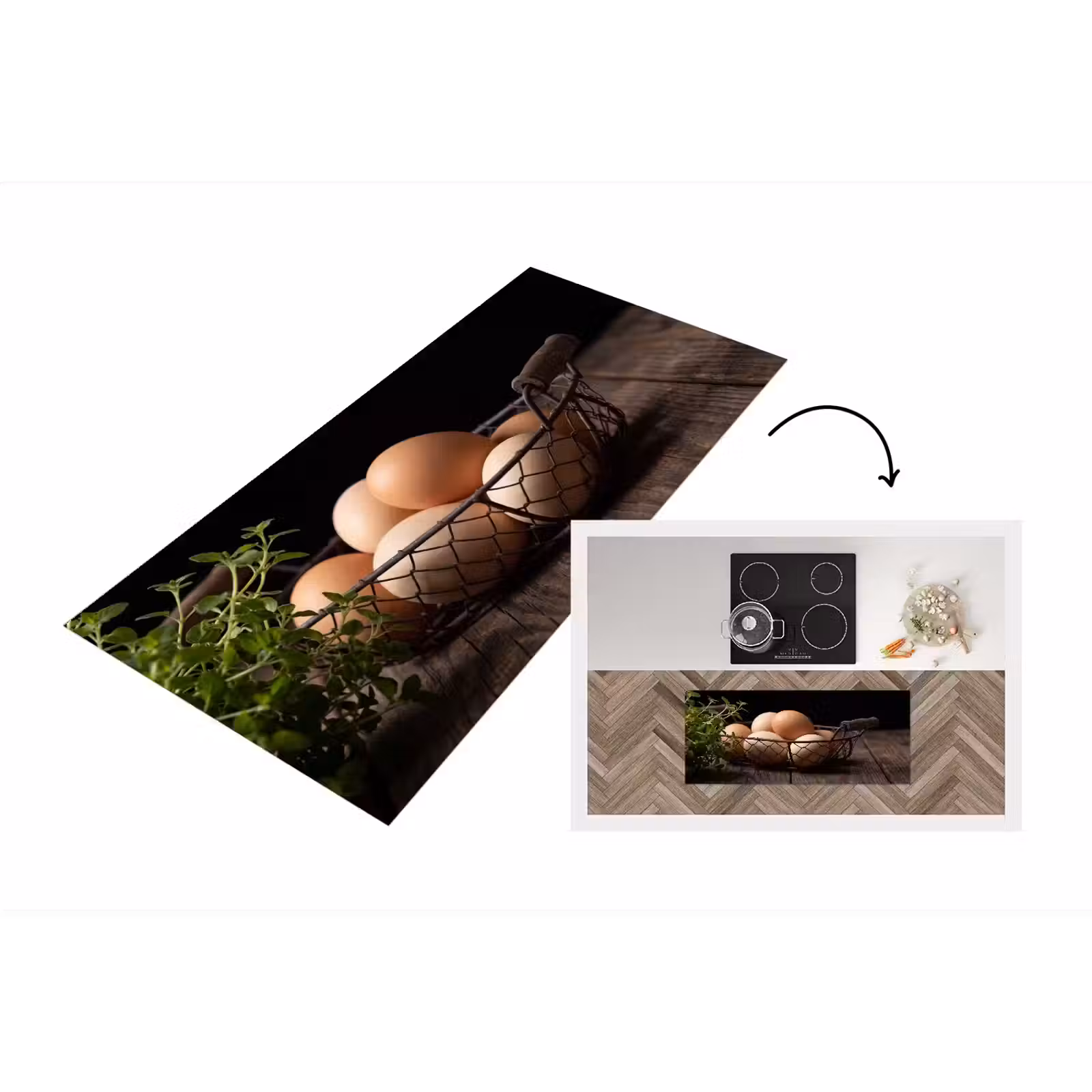 Keukenloper - Eieren - Mand - Eten — 1