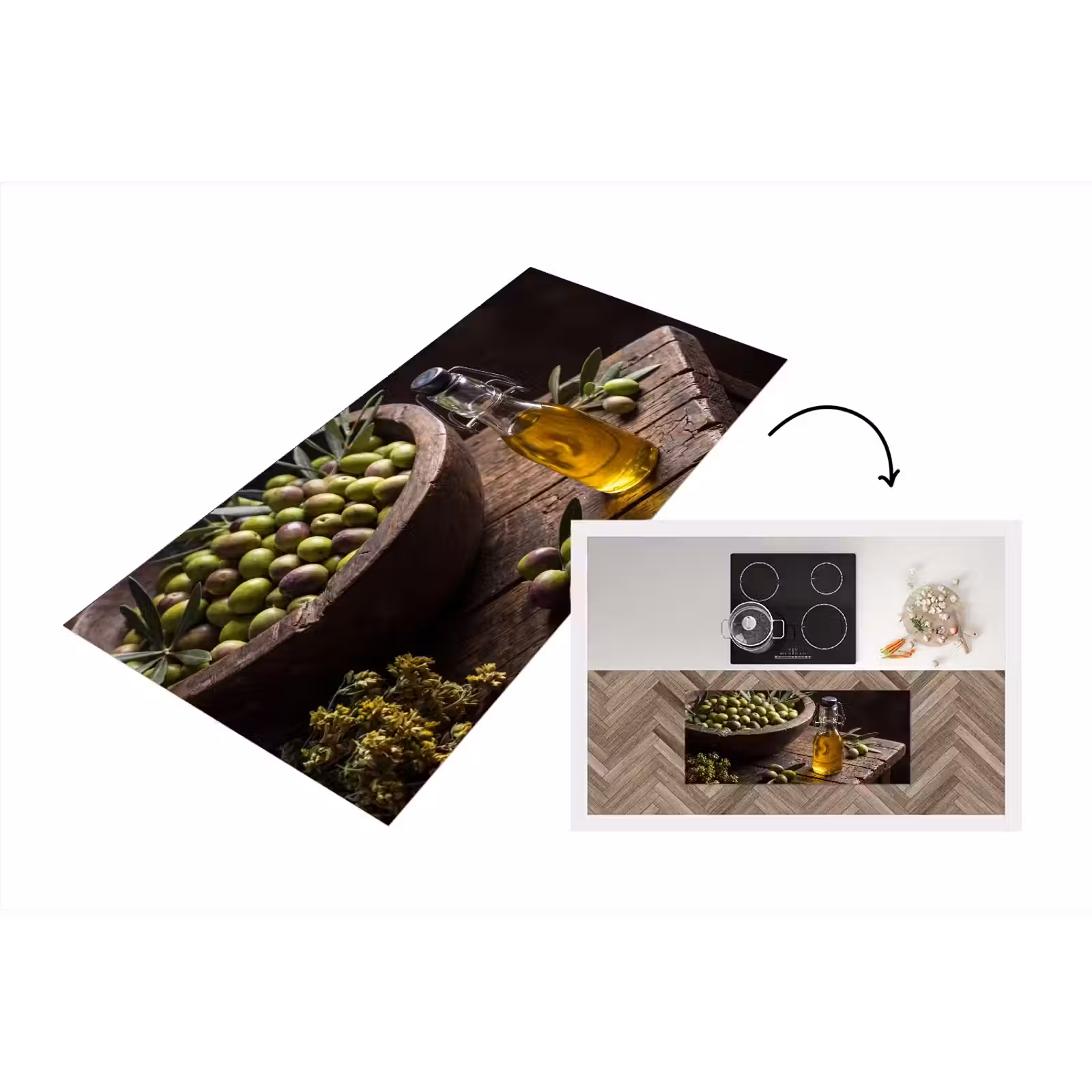 Keukenloper - Olijven - Eten - Rustiek — 1