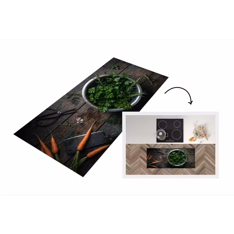 Keukenloper - Groenten - Hout - Eten — 1