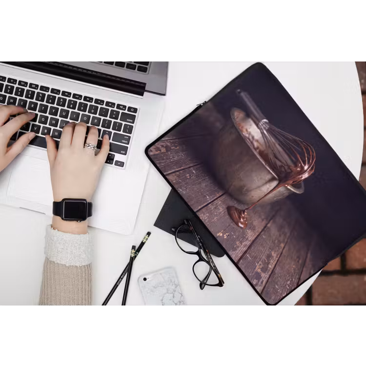 Laptophoes - Chocolade - Beslag - Eten — 3