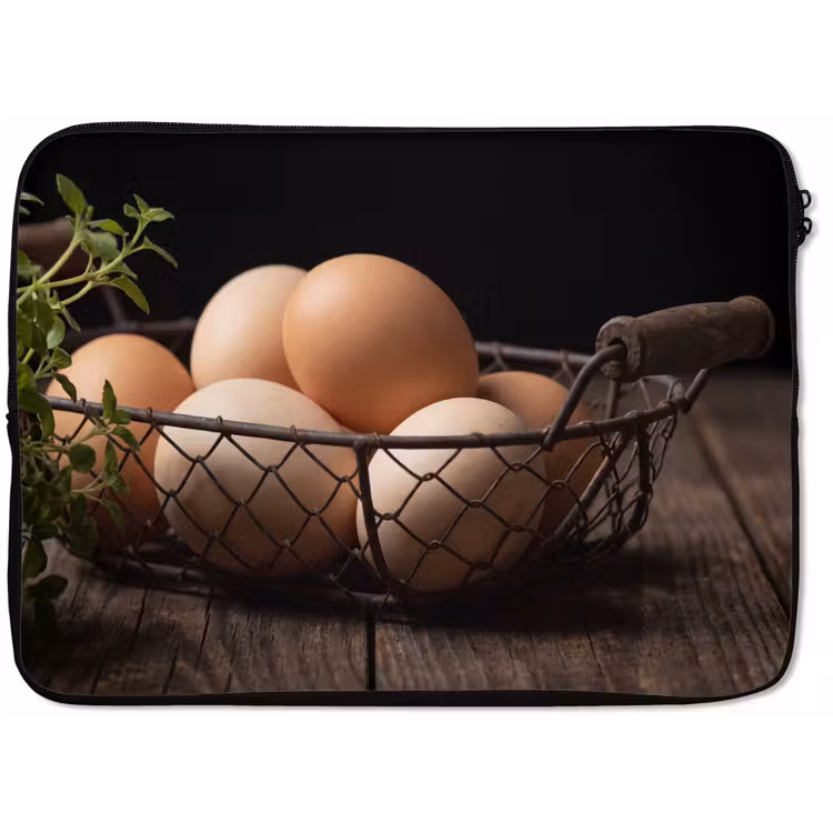Laptophoes - Eieren - Mand - Eten — 1