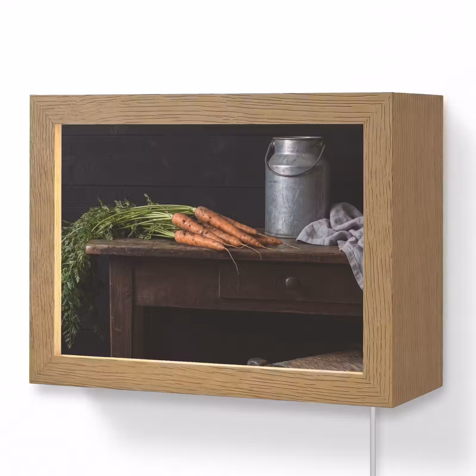 Lightbox - Wandlamp - Groenten - Rustiek - Stilleven — 1