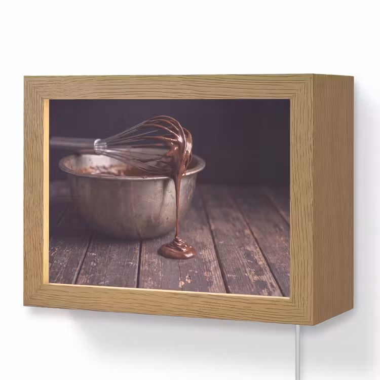 Lightbox - Wandlamp - Chocolade - Beslag - Eten — 1