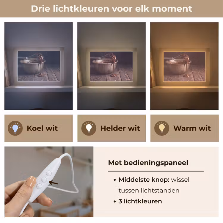 Lightbox - Wandlamp - Chocolade - Beslag - Eten — 7